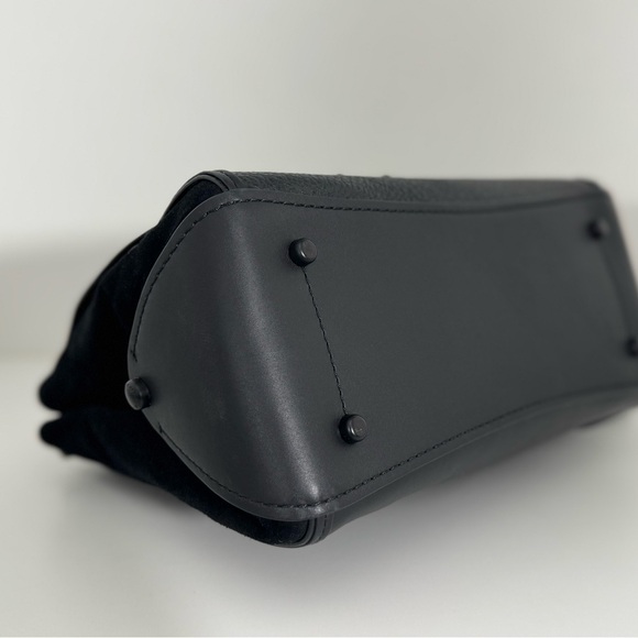 COACH Drifter Carryall in Black Leather & Jet Black Micro Wallet - Picture 8 of 15